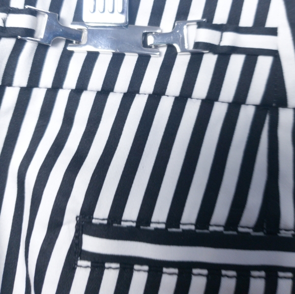 New York and Co. STRIPPED Ankle Pants - Picture 12 of 15